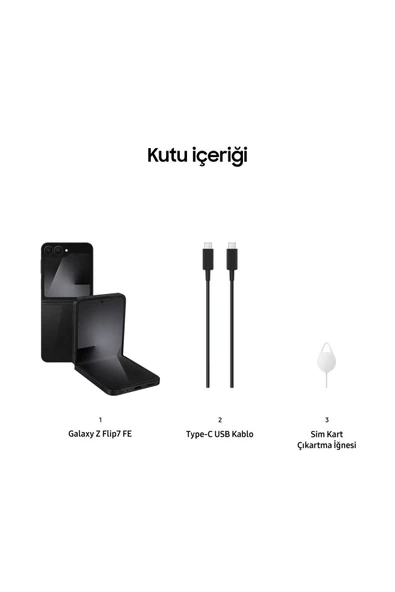 Samsung Galaxy Z Flip7 FE 256GB Siyah - 9