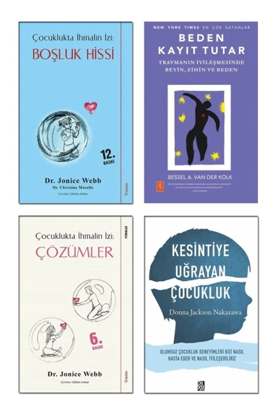 Çocuklukta İhmalin Izi (Boşluk Hissi + Çözümler) + Beden Kayıt Tutar + Kesintiye Uğrayan Çocukluk / 4lü ürün görseli
