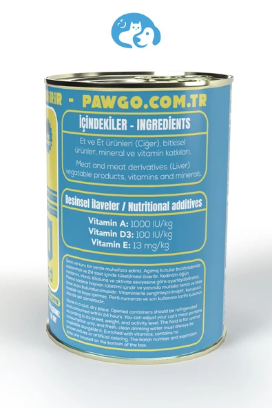 Pawgo Liver Legend | Ciğerli | 400g X 24 | Parça Etli | Kedi Yaş Mama | - 7
