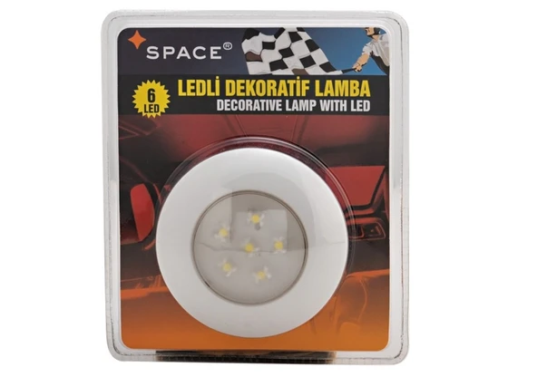 Space Ledli Dekoratif Tavan Lambası (6Led) Yuvarlak 24V /LAAK120-1-24 ürün görseli 1
