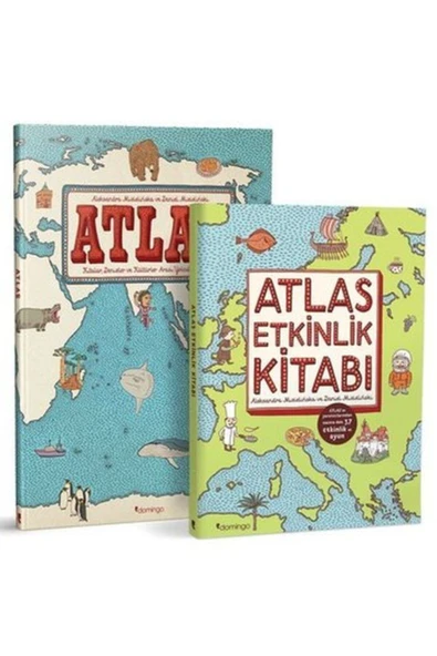 Atlas Set (2 Kitap Takım) - - Aleksandra Mizielinska & Daniel Mizielinski Kitabı ürün görseli