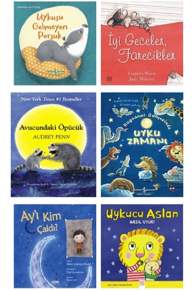 Avucundaki Öpücük-Uyku Zamanı- Ay'ı Kim Çaldl? Uykucu Aslan Nasıl Uyur- Uykusu Gelmeyen Porsuk ürün görseli