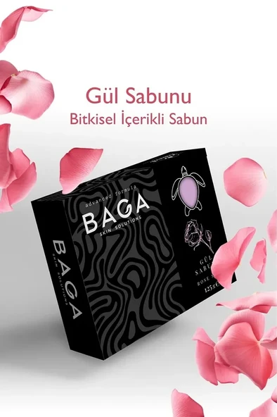 BAGA Cilt Yumuşatıcı Canlandırıcı Yaşlanma Karşıtı Gül Sabunu 125 Gr