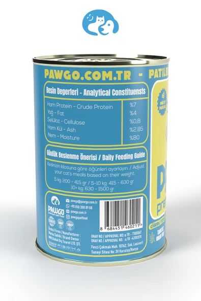 Pawgo Liver Legend | Ciğerli | 400g X 24 | Parça Etli | Kedi Yaş Mama | - 5