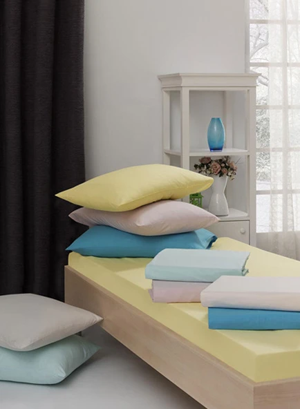 La Notte Ranforce Çift Kişilik Çarşaf Seti Sarı 180x200