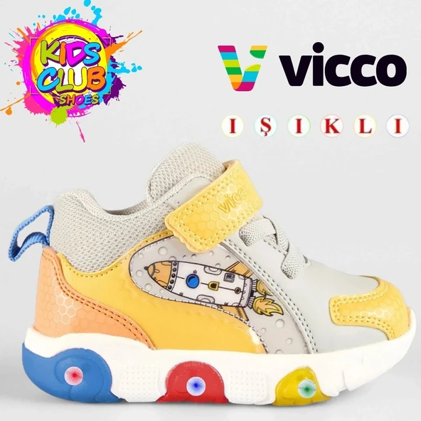 Vicco Rocky Phylon Kauçuk Taban Ortopedik Işıklı Çocuk Bot - Resim 8