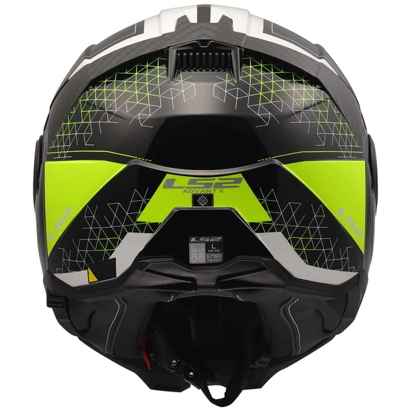 LS2 ADVANT 2 ASTRAL NEON SARI KASK - Resim 6