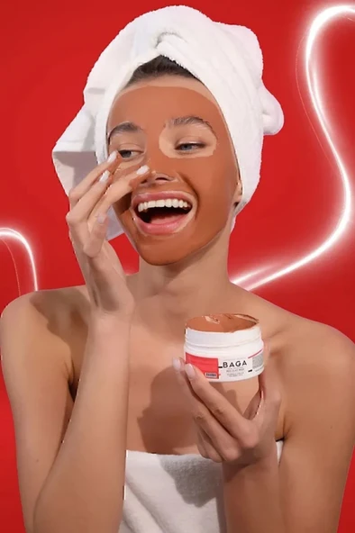 BAGA Kırmızı Kil Maskesi Gözenek Temizleyici Sebum Dengesi Sağlayıcı Maske 100 Ml - 2