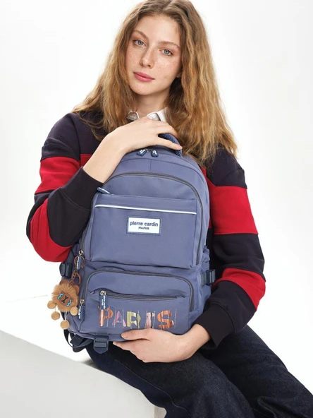 Pierre Cardin Okul Sırt Çantası Mavi PC.07PC344.MV - Resim 2