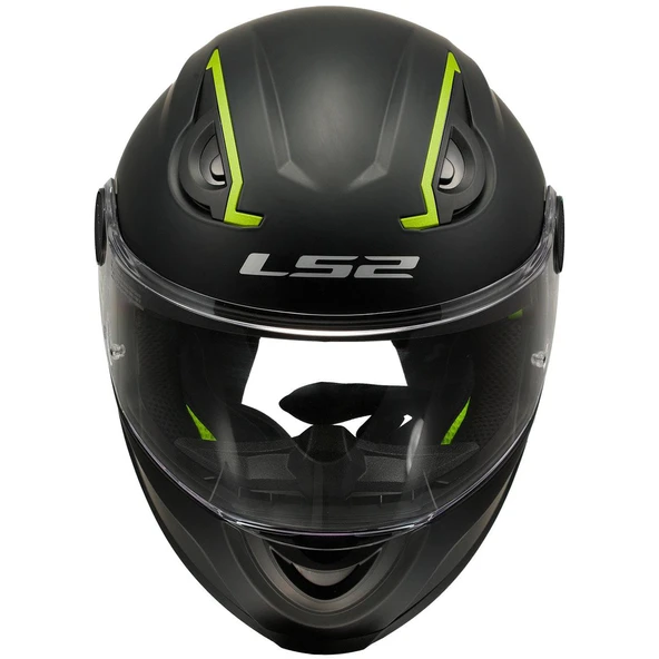 LS2 KID MAT SİYAH ÇOCUK KASK - Resim 2