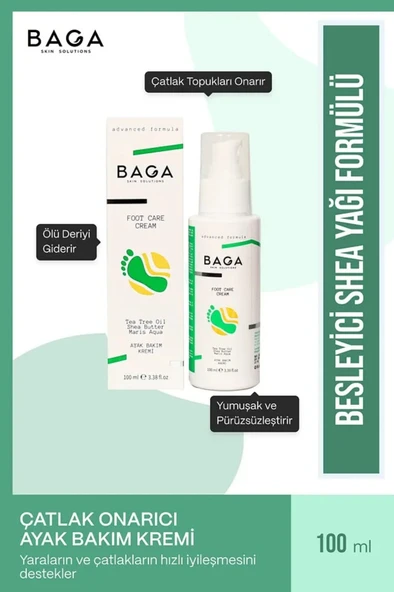BAGA Yara ve Çatlak Onarıcı Topuk Ayak Bakım Kremi 100 ML