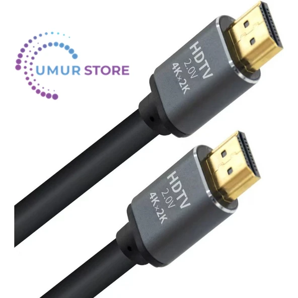 3mt 4K 60HZ HDMI 2.0 - Ethernet 18 Gbps Metal Başlık HDMI Kablo ürün görseli 1