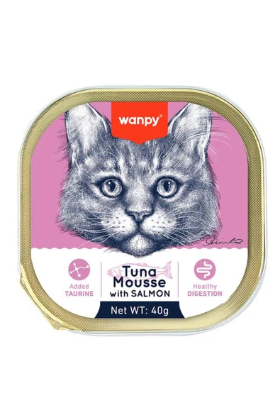 Kedi 40g 6'lı Ton Balıklı & Somonlu Alutray Yaş Mama - Resim 2