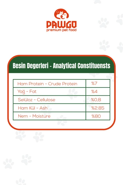 Pawgo Ocean Prime | Balıklı |400g X 24 | Parça Etli | Kedi Yaş Mama - 4