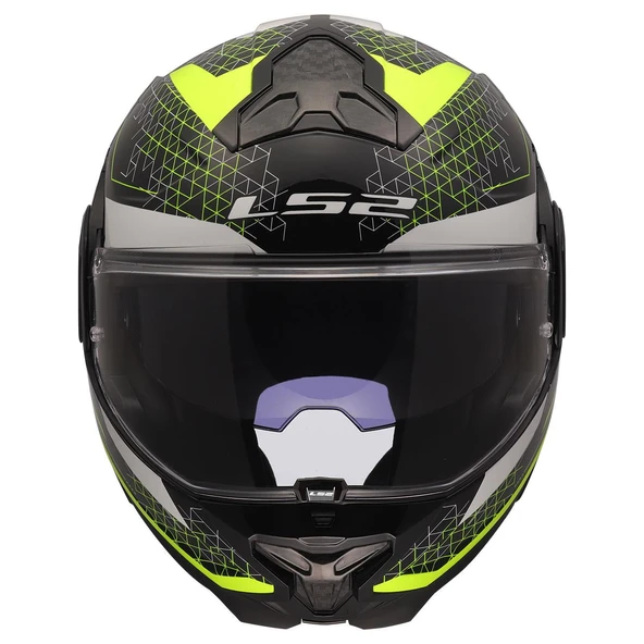 LS2 ADVANT 2 ASTRAL NEON SARI KASK - Resim 3
