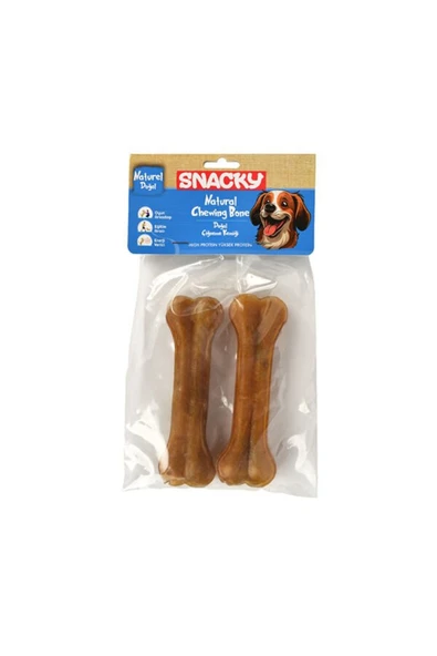 PATİLİ MARKET SNACKY Naturel Köpek Çiğneme Kemiği 13cm *2'li *95g ürün görseli 1