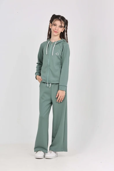 Toontoy Kız Çocuk Minimalizm Baskılı Eşofman Takım - 12