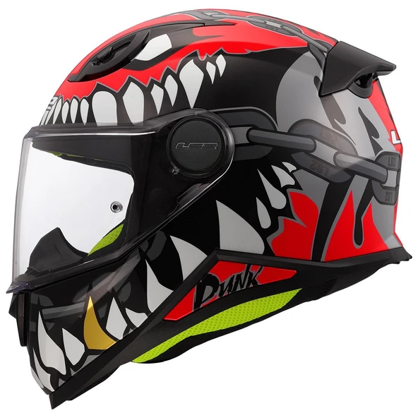 LS2 KID PUNK GRİ-KIRMIZI ÇOCUK KASK ürün görseli