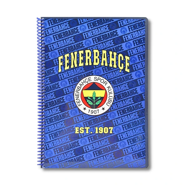 Fenerbahçe A4 72 Yaprak Karton Kapak Spiralli Defter Kareli (594567) 1 Adet - 3