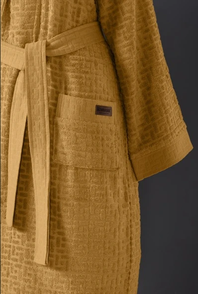 Altınbaşak Bambu Bornoz Seti Lisse Moonlit Amber - Resim 5