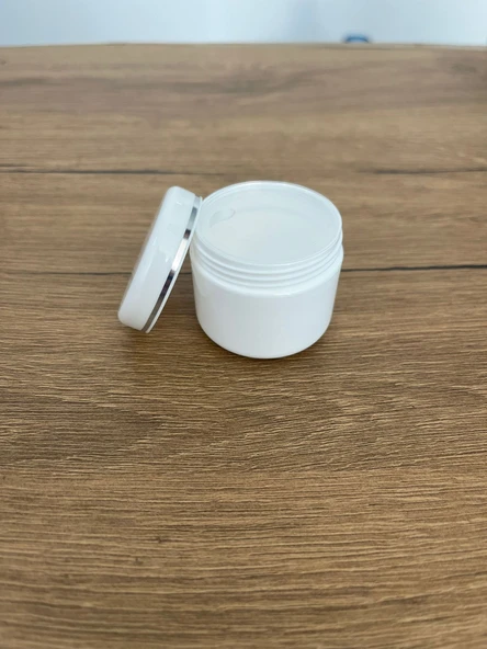 10 Adet 25 gr Parlak Şeritli Pomad Kutusu  Krem, Merhem ve Kozmetik Ürün Saklama Kabı - 2