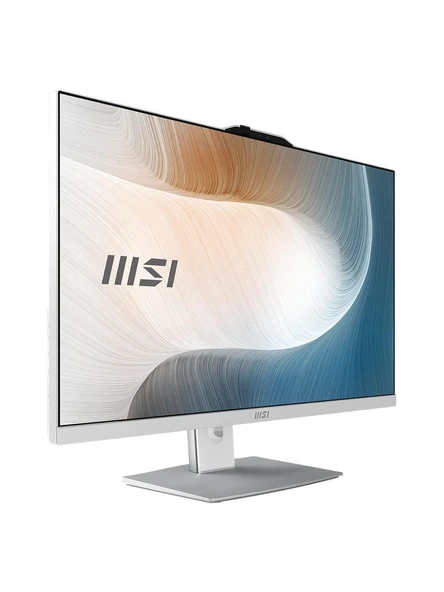 MSI MODERN AM272P 12M-1209TR i7-1255U 16GB DDR4 1TB SSD 27″ FHD W11H Beyaz All In One PC - Resim 2