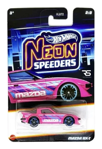 Hot Wheels Neon Yarışçılar  - MAZDA RX-7 JBC01 - Resim 5