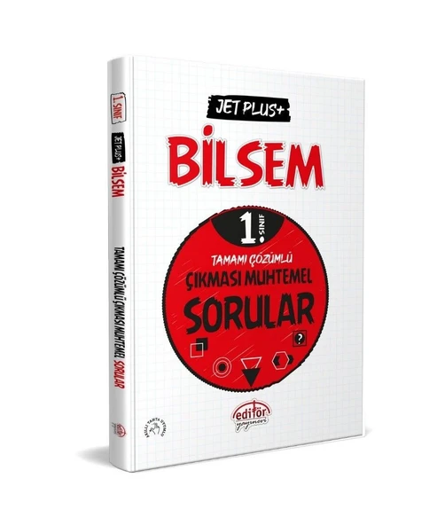 1. Sınıf Bilsem Jet Plus Tamamı Çözümlü Çıkması Muhtemel Sorular Editör Yayınları