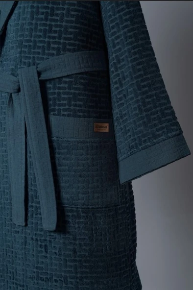 Altınbaşak Bambu Bornoz Seti Lisse Moonlit Amber - Resim 4