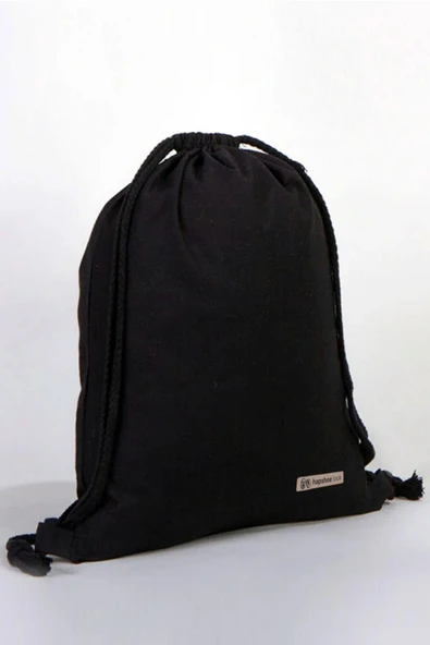 Hapshoe Look Siyah 35x40 cm Unisex Ham Bez Büzgülü Ayakkabı Terlik Çantası