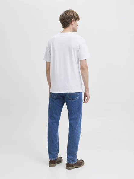 JACK JONES Erkek Renkli Yazı Baskılı Tişört 12278523 - 3