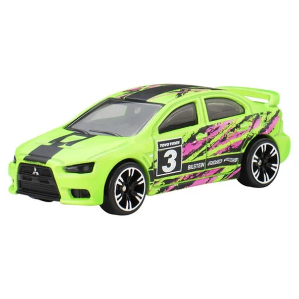 Hot Wheels Neon Yarışçılar  - 2008 LANCER EVOLUTION JCB02 - 3