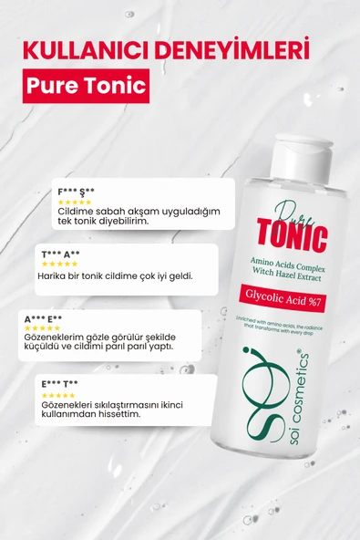 Glikolik Asit Tonik | Gözenek Sıkılaştırıcı & Arındırıcı – Cadı Fındığı ve Aminoasit İçerikli - 4