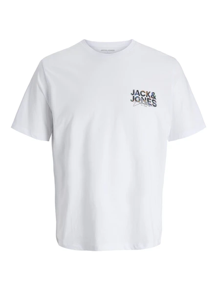 JACK JONES Erkek Renkli Yazı Baskılı Tişört 12278523 ürün görseli
