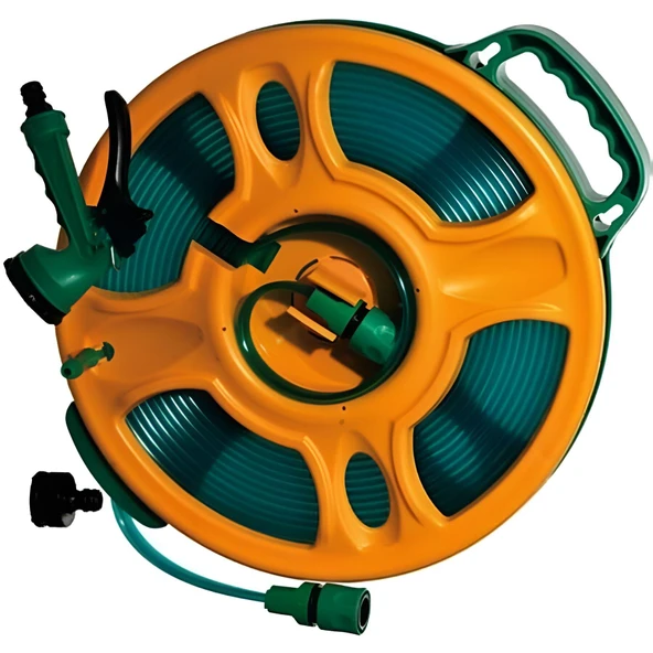 MAKARALI YIKAMA SETİ 15M YASSI  ÖRGÜ HORTUMLU   6604198 ürün görseli 1