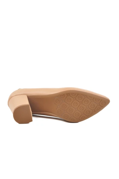 Pierre Cardin Bej Kadın Topuklu Ayakkabı - Resim 5