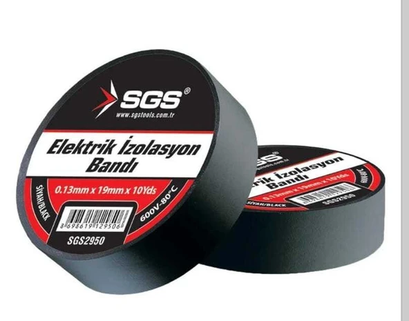 Sgs 2950 Elektrik Izolasyon Bandı 19mm 10'lu Paket