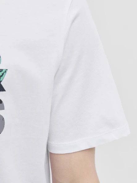 JACK JONES Erkek Renkli Yazı Baskılı Tişört 12278523 - 4