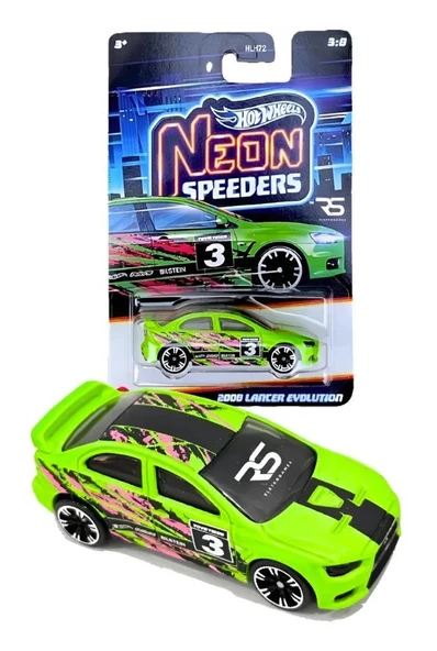 Hot Wheels Neon Yarışçılar  - 2008 LANCER EVOLUTION JCB02