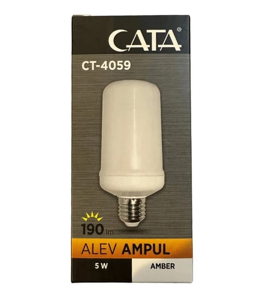 Cata CT-4059 5W Alev efekt Ampul (E27 duy) Amber Renk Led Işık dekoratif aydınlatma - 3
