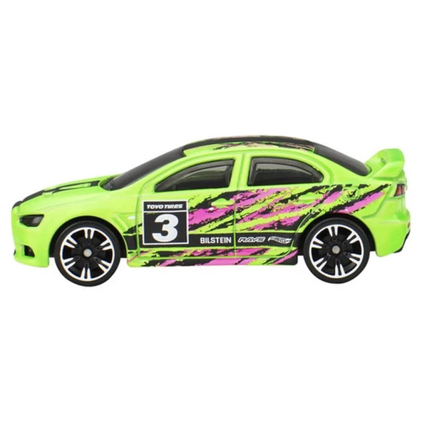 Hot Wheels Neon Yarışçılar  - 2008 LANCER EVOLUTION JCB02 - 5