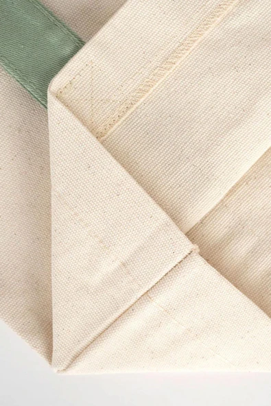 Heep Mint Yeşili Cepli Kanvas Tote Çanta - Resim 8