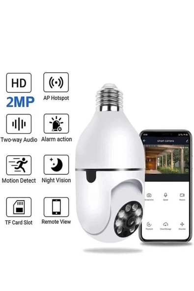 O- Kam Wifi Kontrollü Hd Çözünürlük Çift Işıklı Hareket Sensörlü Ip Kamera Blm-07 ürün görseli