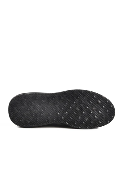 Pierre Cardin Siyah Rugan Hakiki Deri Erkek Sneaker - Resim 5