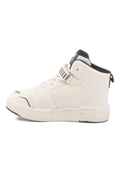 Cool Beyaz Cırtlı Erkek Çocuk Hi Sneaker - Resim 2