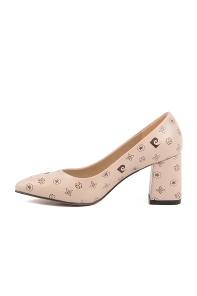 Pierre Cardin Bej Kadın Topuklu Ayakkabı - Resim 2