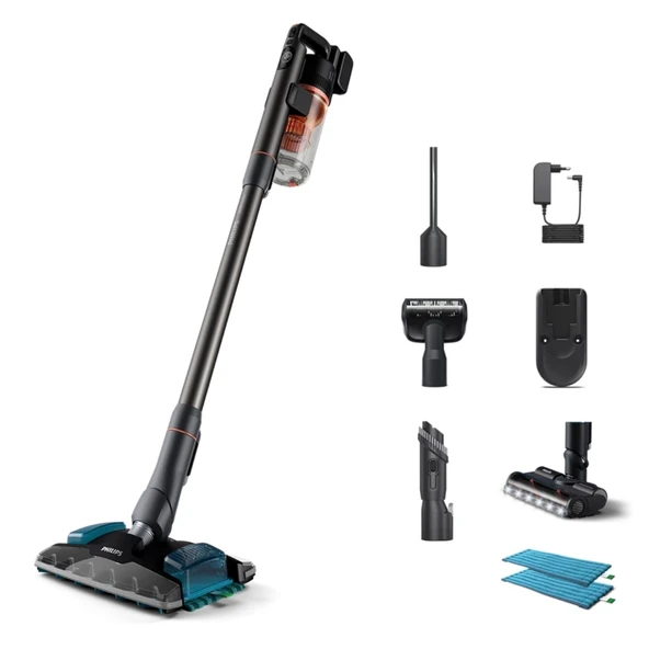 Philips XC8054/01 Aqua Plus 8000 Serisi 25,2V LED, 5 Filtreli Islak-Kuru Dikey Şarjlı Süpürge - 2