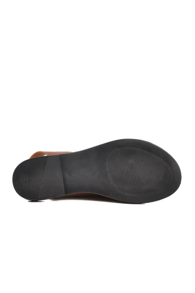 Aspor Taba Kadın Düz Sandalet - Resim 5