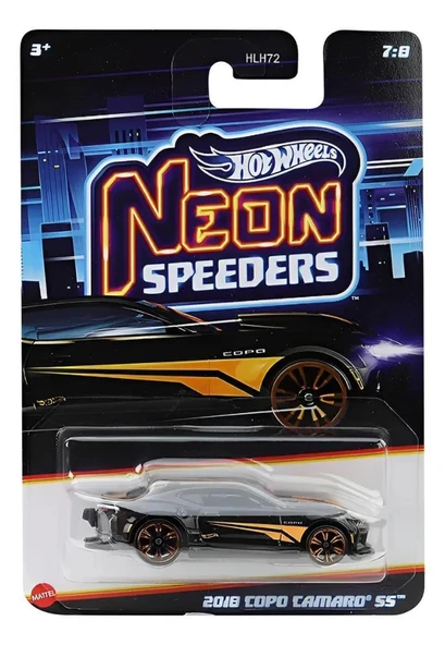 Hot Wheels Neon Yarışçılar  - 2018 COPO CAMARO SS JCB06 - Resim 5