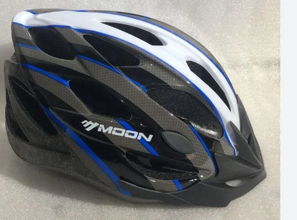 MOON ARKA IŞIKLI AYARLI BİSİKLET KASKI MV23 SİYAH KIRMIZI - SİYAH MAVİ / M- L - MAVİ SİYAH - LARGE